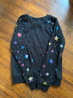 Athletic Works Black Sweatshirt with Yellow Logo Tag